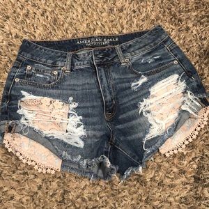 American Eagle jean shorts size 10